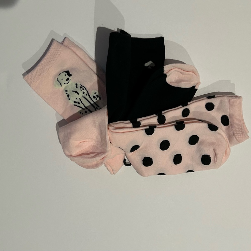 Kate spade ♠️ 3 Pairs of Crew Socks OS